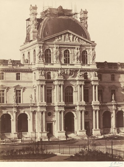 Ansicht des Louvre, 1855-1857 von Edouard-Denis Baldus