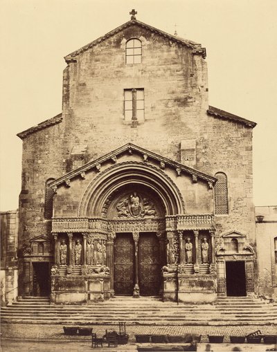 Kirche Saint Trophime, Arles von Édouard Baldus
