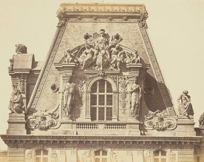 Das Dach des Pavillon Turgot, Louvre, Paris von Édouard Baldus
