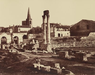 Römisches Theater in Arles von Édouard Baldus