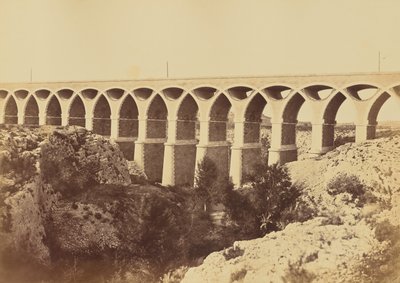Viadukt von St. Chamas von Édouard Baldus