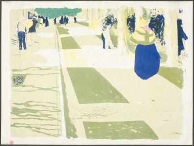 Die Allee, Platte zwei aus Landschaften und Innenräume von Édouard Jean Vuillard