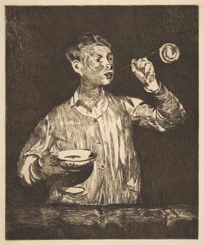 Junge mit Seifenblasen von Édouard Manet