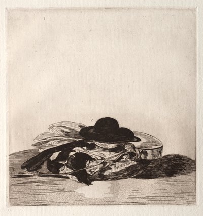 Frontispiz für eine Radierungsausgabe: Hut und Gitarre von Édouard Manet