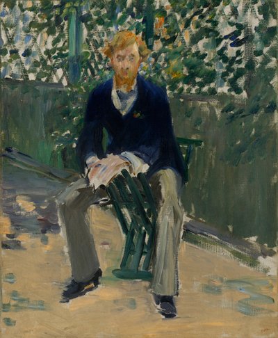 George Moore im Garten des Künstlers von Édouard Manet