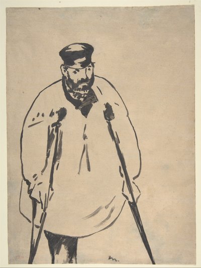 Ein Mann auf Krücken von Édouard Manet