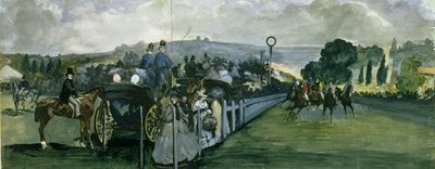 Rennbahn in Longchamps, 1864 von Édouard Manet