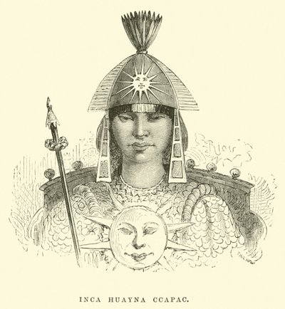 Inka Huayna Ccapac von Edouard Riou