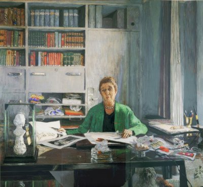 Jeanne Lanvin in ihrem Atelier, Rue du Faubourg Saint-Honoré von Edouard Vuillard