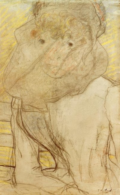 Junge Frau mit Veilchen von Edouard Vuillard