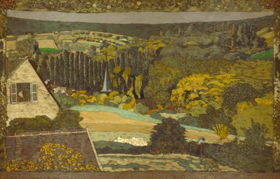 Landschaft: Fenster mit Blick auf den Wald von Edouard Vuillard