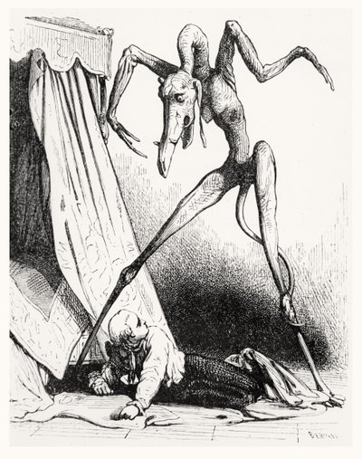 Illustration für Le Diable Amoureux, 1845 von Edouard de Beaumont
