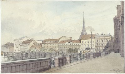 Mühlendamm und Burgstraße in Berlin von Eduard Gaertner