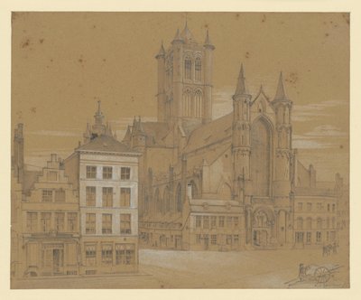 Nikolaikirche in Gent von Eduard Gaertner