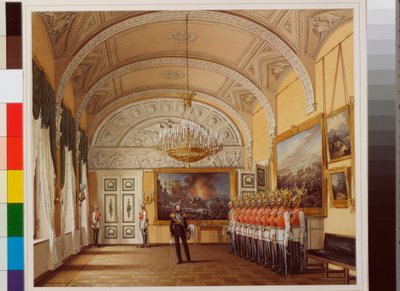 Interieur des Winterpalastes: Die Wache von Eduard Hau