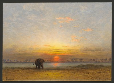 Sonnenuntergang in Siam von Eduard Hildebrandt