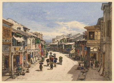 Straße in Hongkong von Eduard Hildebrandt