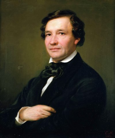 Porträt des Pianisten und Komponisten Wilhelm Taubert 1811-1891, 1862 von Eduard Magnus