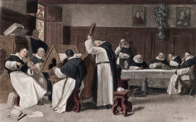 Siesta im Kloster von Eduard von after Grutzner