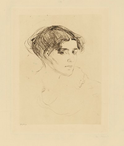 Frauenkopf von Edvard Munch