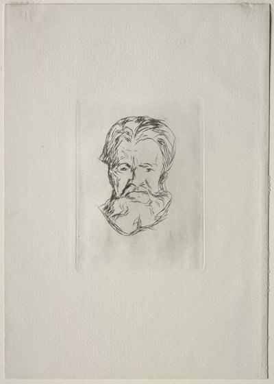 Kopf eines Mannes von Edvard Munch