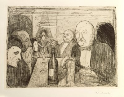 Kristiania-Bohemians II von Edvard Munch