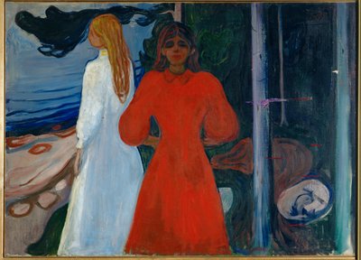 Rot und Weiß von Edvard Munch