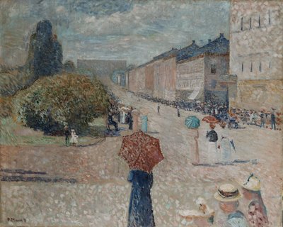 Frühlingstag auf Karl Johan von Edvard Munch