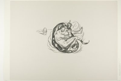 Die Schlange wird getötet von Edvard Munch