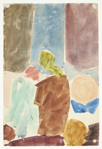 Farbstudie nach Delacroixs Gemälde Dante und Virgil in der Unterwelt, Louvre von Edvard Weie