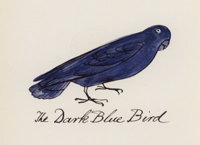 Edward Lear, Das Vogelbuch: Der Dunkelblaue Vogel von Edward (after) Lear