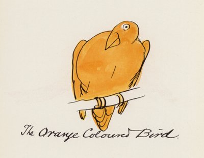 Das Vogelbuch: Der orangefarbene Vogel von Edward (after) Lear
