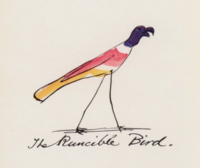 Edward Lear, Das Vogelbuch: Der Runcible-Vogel von Edward (after) Lear