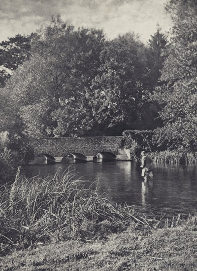 Abendaufgang an der Leverton-Brücke von Edward Alfred Barton