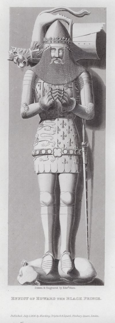Abbild von Edward dem Schwarzen Prinzen von Edward Blore