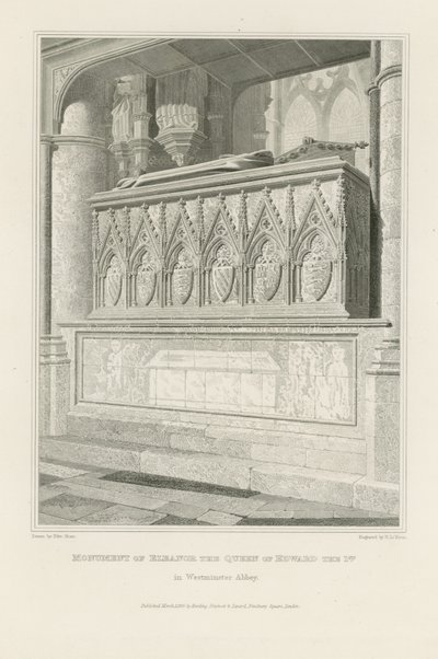 Monument von Eleanor, der Königin von Edward I. von Edward Blore