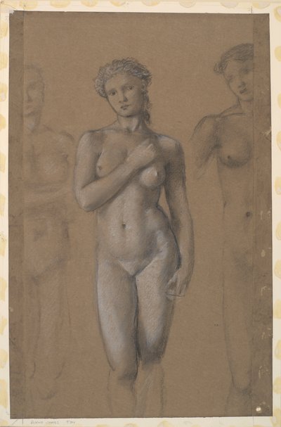 Weiblicher Akt - Drei Studien, möglicherweise für Venus von Edward Burne-Jones