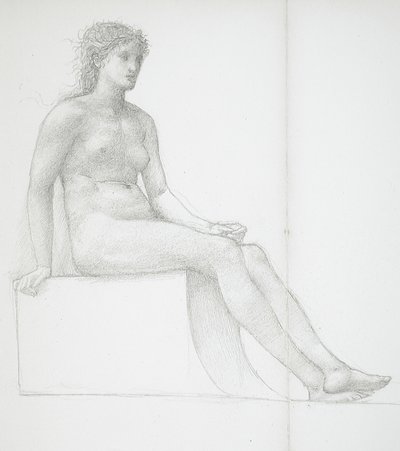 Beine eines weiblichen Aktes von Edward Burne-Jones