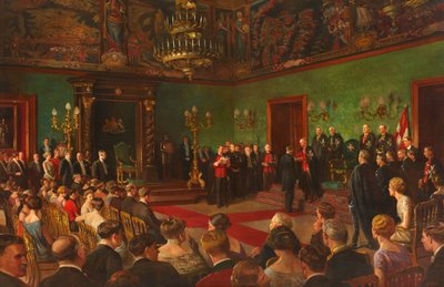 Pilgerfahrt, 26. März 1926, Mitglied des Royal Victorian Order of St John Investitur in Malta von Edward Caruana Dingli
