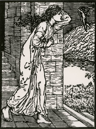Psyche stürmt aus dem Palast von Edward Coley (after) Burne Jones