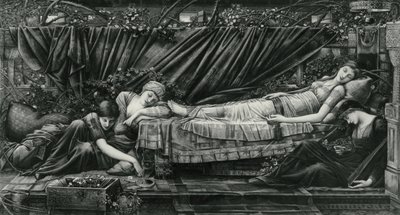 Die Rosenlaube, aus der Briar Rose Serie von Edward Coley (after) Burne Jones