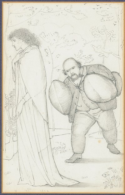 Dante Gabriel Rossetti bringt Jane Morris Kissen von Edward Burne Jones