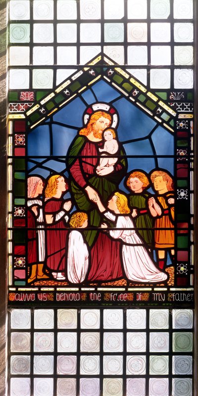 Christus segnet die Kinder (Detail) von Edward Burne Jones