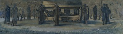 König Arthur in Avalon, ca. 1890 von Edward Coley Burne Jones