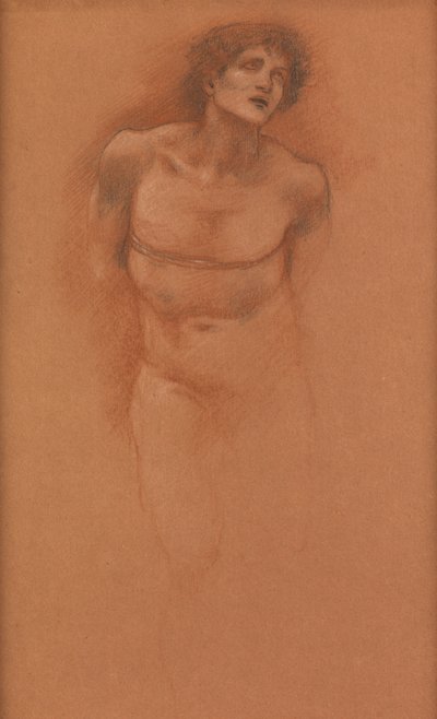 Studie für die Figur der Liebe in "Der Wagen der Liebe" von Edward Burne Jones