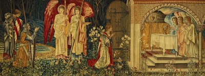 Die Errungenschaft des Heiligen Grals durch Sir Galahad, Sir Bors und Sir Percival von Edward Burne Jones