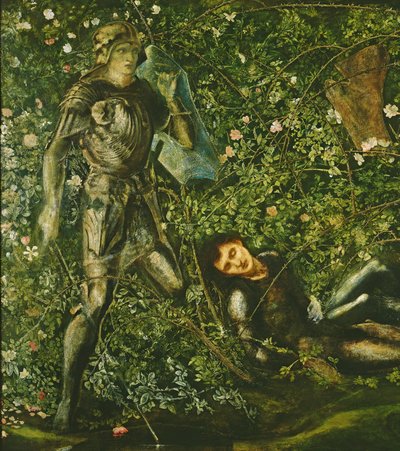 Die Ritter und die Dornröschen, 1869 von Edward Burne Jones