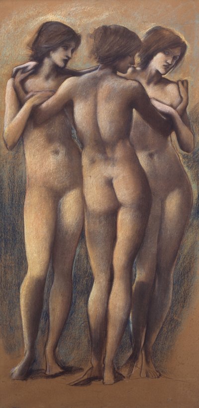 Die drei Grazien, ca. 1885 von Edward Burne Jones