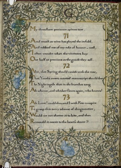 Das Rubaiyat von Omar Khayyam, Verse 71 - 73 von Edward Coley and Morris William Burne Jones