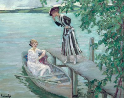Am Bootssteg von Edward Cucuel